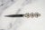 Handmade Vintage Sterling Silver 925 Luxury Desk Letter Opener Sculptural Openwork Floral Handle For Sale - Image 10 of 10