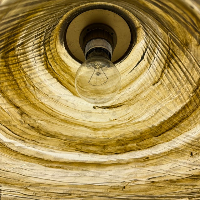 Mid-Century Acrylic Glass Hanging Lamp, 1970s, in Good conditions. Designed 1970 to 1979 Up to 250V (Europe/UK...