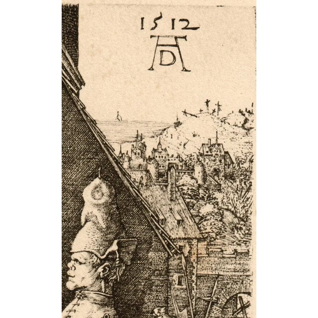 19th Century Albrecht Dürer (After) | "Pilate Washing His Hands" Engraving (1512) - Antique Print For Sale - Image 5 of 8