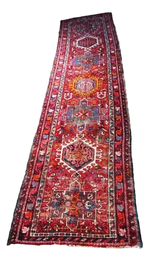 Early 20th Century Kazak Hallway Rug