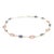 4.25 Carats Uncut Multi Sapphire Rainbow Bracelet in 18k Gold For Sale