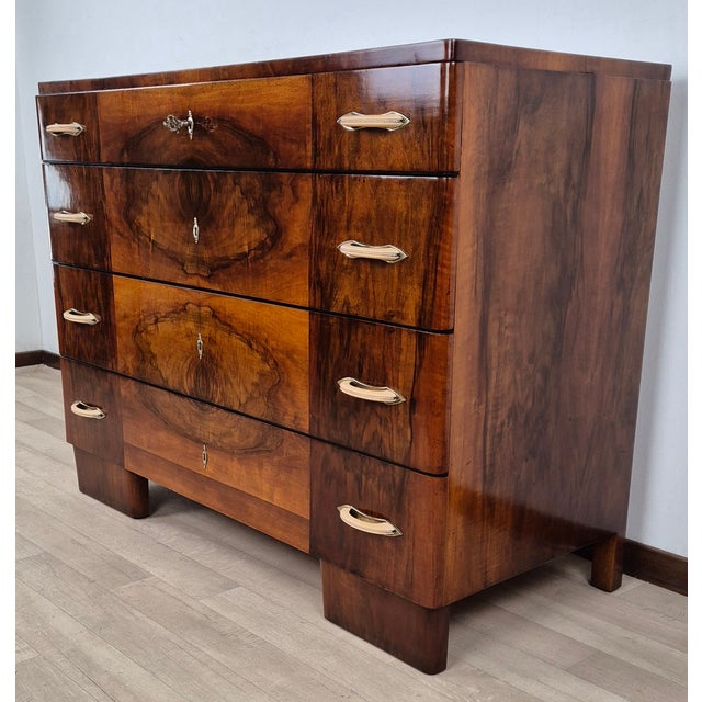 Venetian Art Deco Chest of Drawers, 1940 For Sale - Image 4 of 18