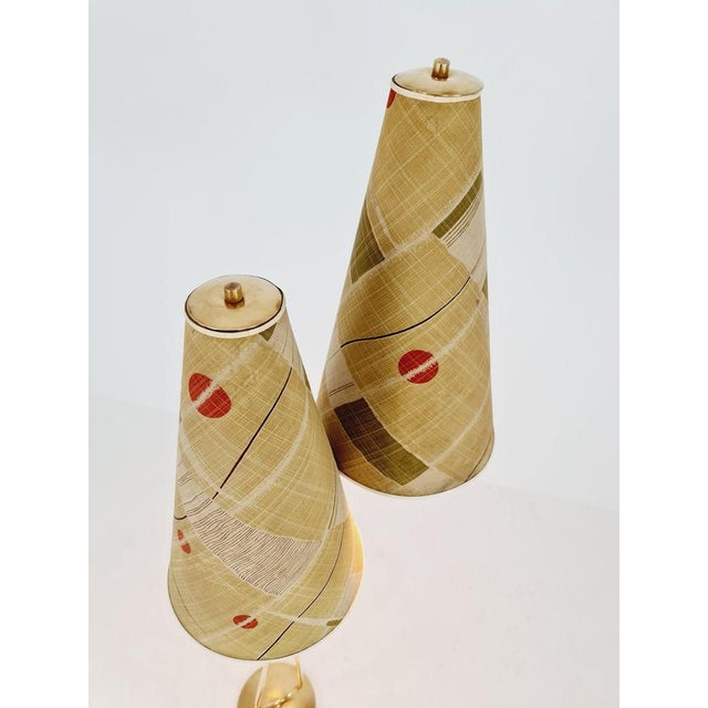 Brown Vintage Brass Floor Lamp from MCM, 1950s For Sale - Image 8 of 11