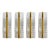 Contemporary Luxury Murano Glass Wall Sconces With Gold Finish — Set of Four For Sale