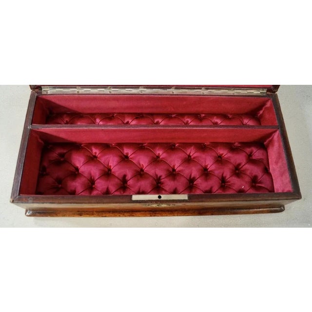 Victorian French Leather Glove Box For Sale - Image 9 of 12