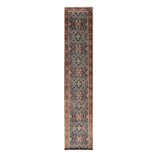 1990s Handwoven Farahan Style Area Rug 3x20 For Sale