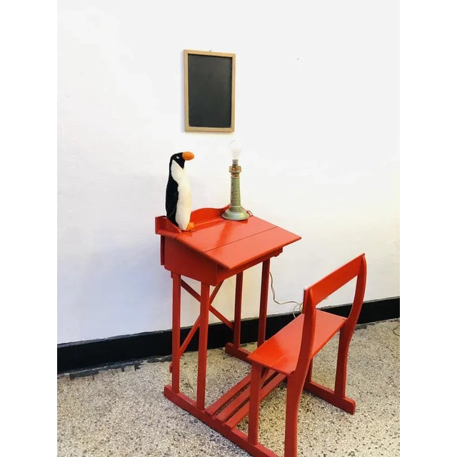 Paint Antique French School Desk, 1920s For Sale - Image 7 of 8