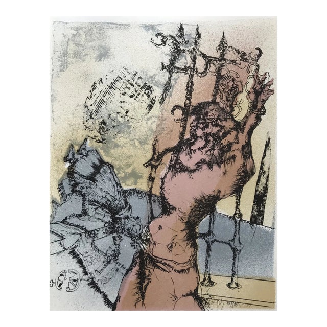 1979 Luc Simon Original Lithograph Untitled 1 For Sale