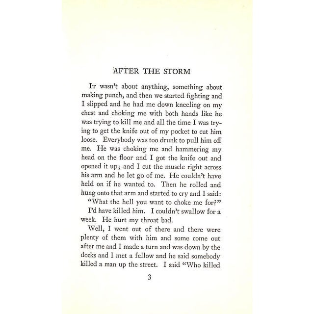 Paper "Winner Take Nothing" 1933 Hemingway, Ernest For Sale - Image 7 of 9