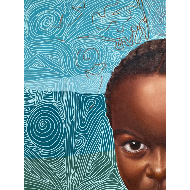 Contemporary "Capacity of Future", Acrylic on Canvas Painting by Patrick Gusenga, 2026 For Sale - Image 3 of 6