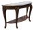 American Drew Bob Mackie Home Classics Traditional Style 60" Demilune Accent Sofa Table W. Glass Top 583-927 For Sale