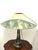 Mid-Century Modern Pate De Verre Fabric Shade Table Lamp, 1950s For Sale - Image 3 of 12