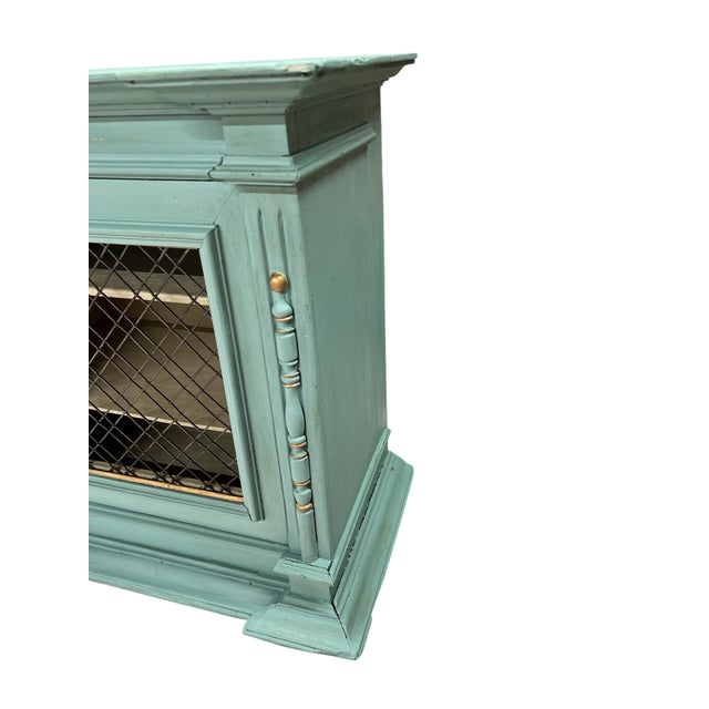 Farmhouse Antique French Style Display Cabinet “Hidden Compartment “ For Sale - Image 3 of 12