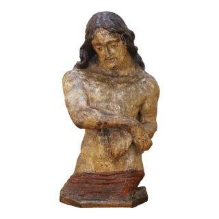 Late 18th Century Italian Polychromed and Painted Papier-Mâché Figure of Christ For Sale