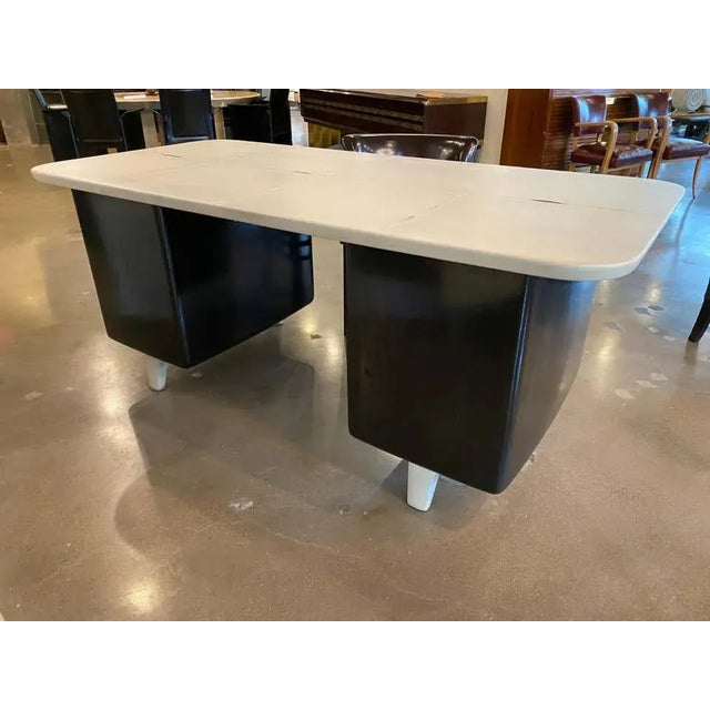 Art Deco Desk and Chair, Parchment Top, Vittorio Valabrega, Italy, 1930's For Sale - Image 12 of 13