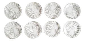 Riedl Austria Crystal Dessert Plates by C.J. Riedel, 1970s, Set of 8