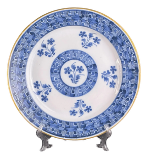 Large Delft Blue Faience Wall Plate, Netherlands, 1820