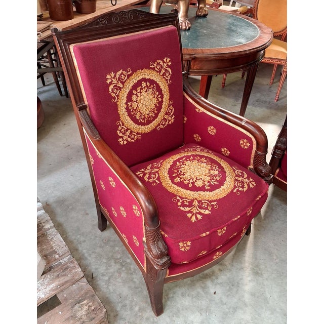 Empire Mahogany Chairs, Set of 2 For Sale - Image 5 of 8