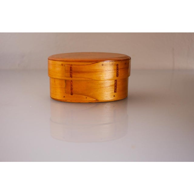 Vintage Swedish Bent Wooden Tine Box, 1920s For Sale - Image 8 of 12