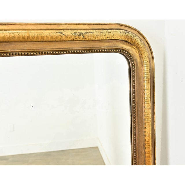 Gold French 19th Century Louis Philippe Gilt Mirror For Sale - Image 8 of 10