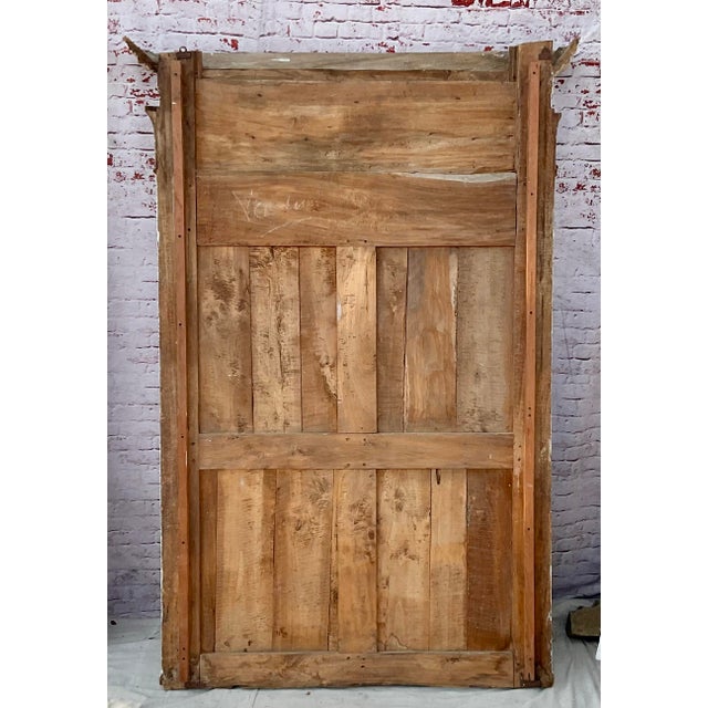 French Neoclassical White Painted and Parcel Gilt Pier Mirrors - A Pair For Sale - Image 9 of 12