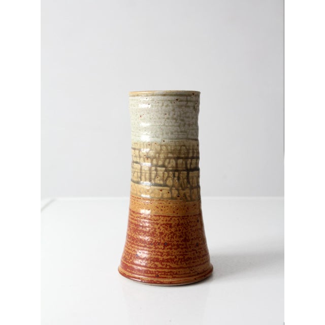 Vintage Studio Pottery Vase For Sale - Image 4 of 10