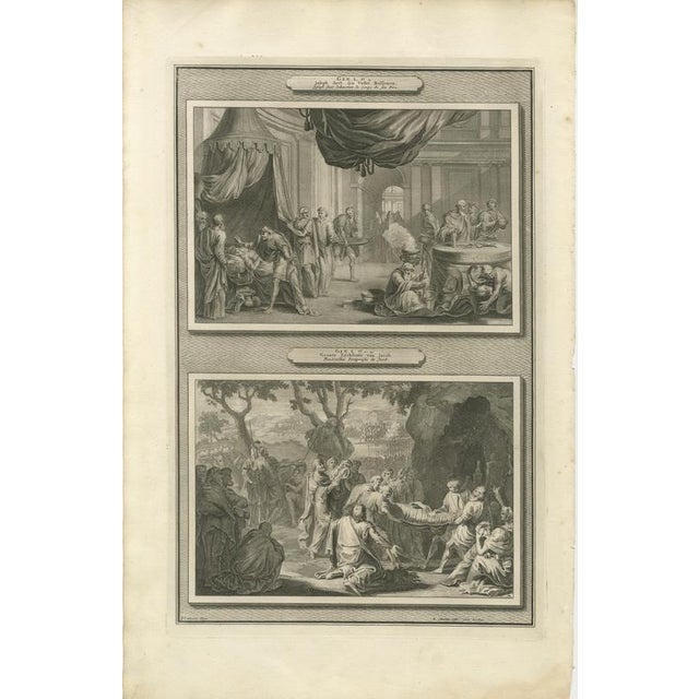 Copper Pieter Mortier, Genesis & Exodus Scenes, 1700, Copper Engraving, Set of 6 For Sale - Image 8 of 10