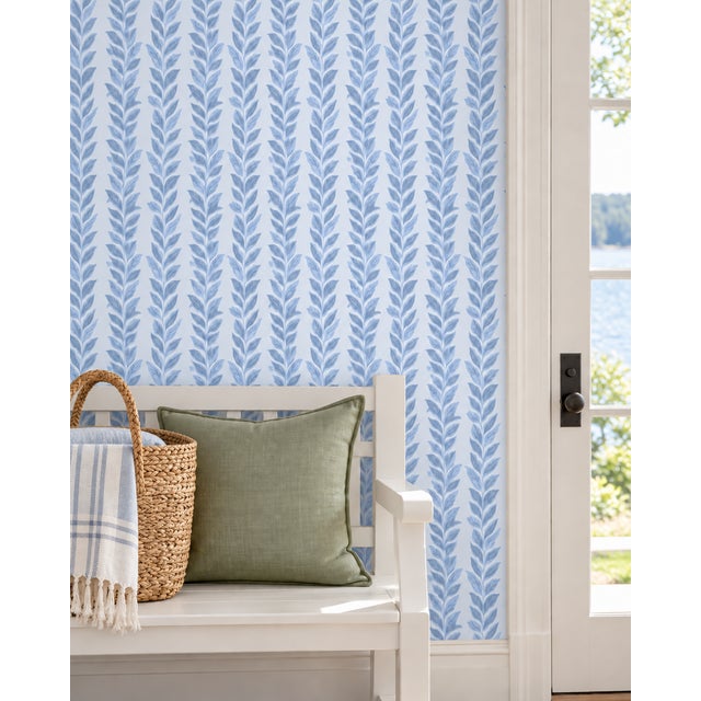Bring a burst of joy to your walls with our Garden Leaf Stripe Wallpaper, a classic stripe reimagined with hand-painted...