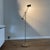 This lamp is made for European electrical standards. Vintage floor reading lamp with dimmer. The brass floor lamp features...