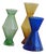 Bohemian Crystal Vases, 1970s, Set of 3 For Sale