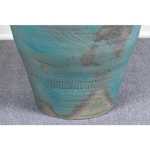 1980s 1980s Lidded Amphora Style Ceramic Vessel, Custom for Steve Chase For Sale - Image 5 of 8