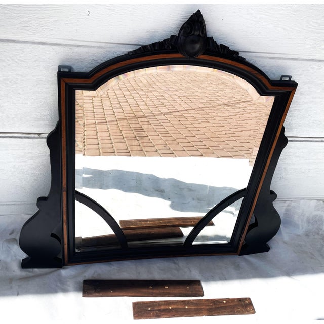 Early 20th Century Gothic Revival Monumental Mirror in Wood, 1890s For Sale - Image 15 of 18