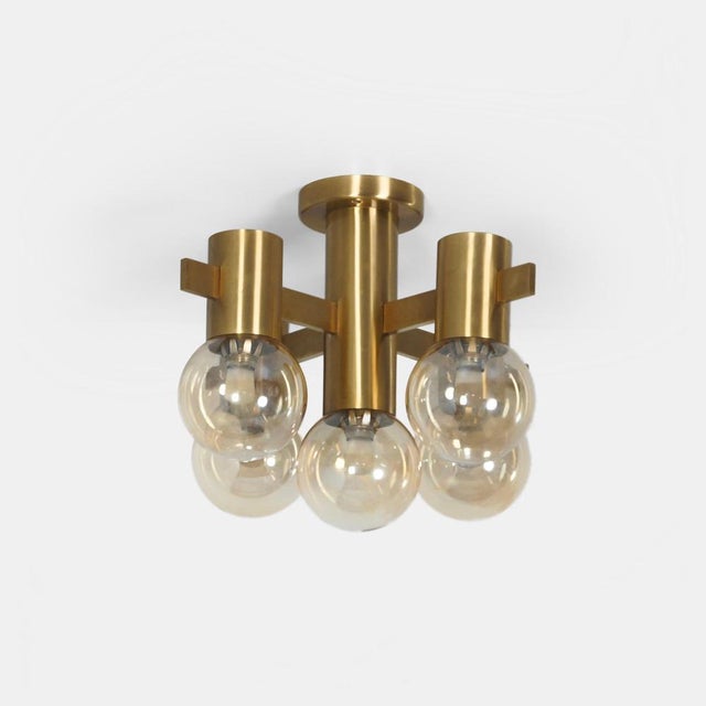 Model 2158/5 Five-Light Ceiling Lamp by Hans Agne Jakobsson for Ab Markaryd, Sweden, 1970s For Sale - Image 11 of 12