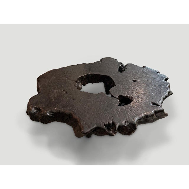 Andrianna Shamaris Century Old Teak Wood Coffee Table For Sale - Image 9 of 18