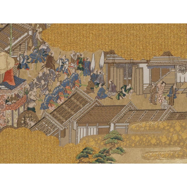 Early 21st Century Japanese Ceremonial Silk Wall Tapestry by Renaras For Sale - Image 5 of 5