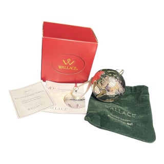 Wallace Silversmiths 2010 40th Anniversary Sleigh Bell Ornament For Sale