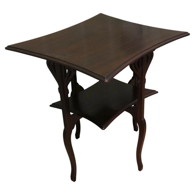 Wood Arts and Crafts Rectangular Mahogany Occasional Table, 1880 For Sale - Image 7 of 7