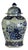 Grand Antiqued Raised Dot Ginger Jar For Sale