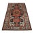 Zanjan Rug 4'5'' X 6'8'' Blue Wool Vintage Tribal Hand-Knotted Oriental Carpet For Sale