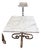 Vintage Italian Hollywood Regency Gilt Iron & Marble Side Table For Sale