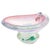 Pink Mid 20th Century Murano Peacock Art Glass Pedestal Ashtray W/ Pink Pastel Swirl For Sale - Image 8 of 10