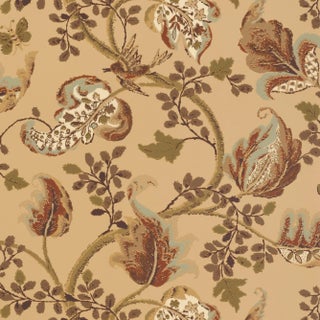 Sample - Schumacher Fox Hollow Wallpaper in Honey and Smoke For Sale