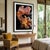 A dreamlike floral composition where translucent petals unfurl in graceful layers, blending coral, peach, amber, and mauve...