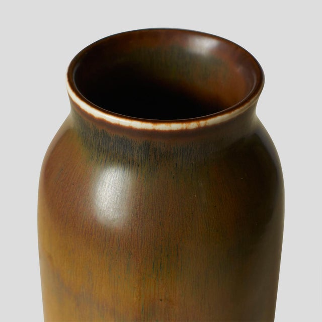 Mid-Century Modern Stoneware Vase by Carl-Harry Stalhane for Rörstrand For Sale - Image 3 of 5