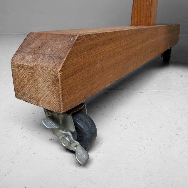 Japanese Mobile Blackboard with Woodcarving, 1995 For Sale - Image 10 of 11
