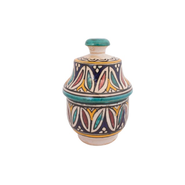 Mid-Century Moroccan Pottery Jar For Sale In Los Angeles - Image 6 of 6