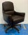 Wood Modern Chocolate Brown Leather Desk Chair For Sale - Image 7 of 7