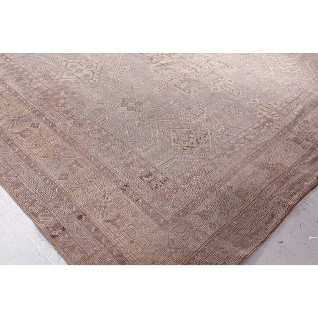 Turkish Antique Turkish Oushak Rug For Sale - Image 3 of 8