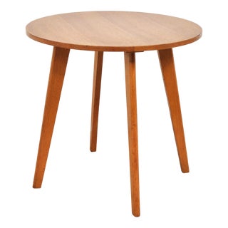 Vintage Side Table in Beech and Maple Wood, 1950s For Sale