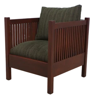 Stickley Mission Style Cherry Cube Chair